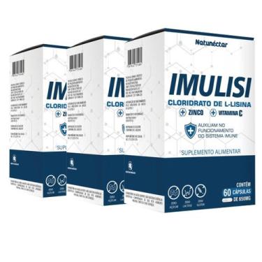 Imagem de Kit 3 Imulisi Original Suplemento Alimentar Natural puro Cloridrato Li