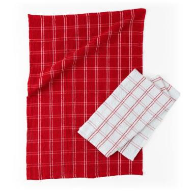 Imagem de Pano de Prato Xadrez Dupla Combinando Super Absorvente Felpudo - Cames