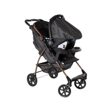 Imagem de Carrinho de Bebê Galzerano Romano Travel System Para Passeio Preto Cob