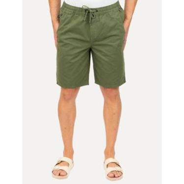 Imagem de Bermuda Dudalina Sarja Elástico Algodão Verde Escuro-Masculino