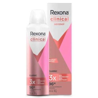 Imagem de Desodorante Rexona Clinical Classic Feminino Antitranspirante Aerosol 