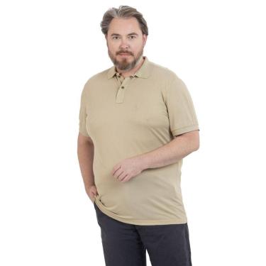 Imagem de Camisa Polo Plus Masculina Piquet Algodão Casual