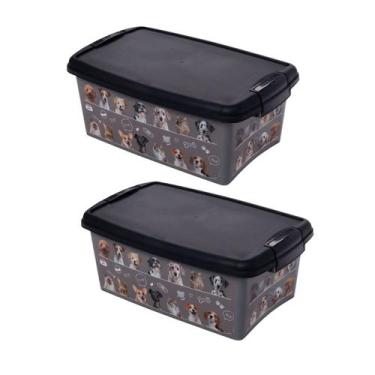 Imagem de Caixa Organizadora para Acessórios Pet Brinquedos Tapete Higiênico com