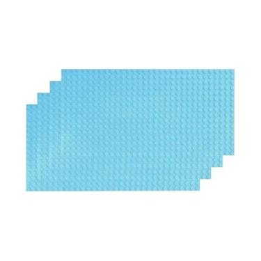 Imagem de Placas Base Clássicas 32x32 E 16x32 (4 Peças) Para Blocos De Montar DI
