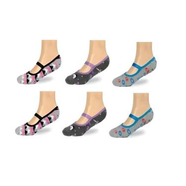 Imagem de Kit 2 Pares Sapatilhas Feminina Yoga Pilates Antiderrapante - HR