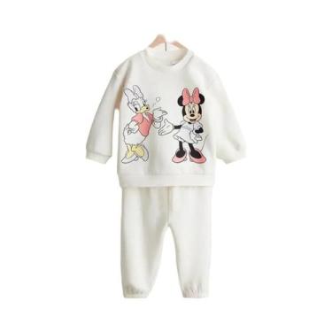 Imagem de Conjunto De Moletom Casual Para Menina Com Estampa Da Minnie Mouse, Ma