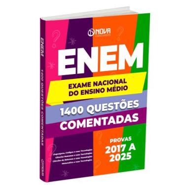 Imagem de Livro 1.400 Questões Gabaritadas - ENEM 2026 - Nova Concursos