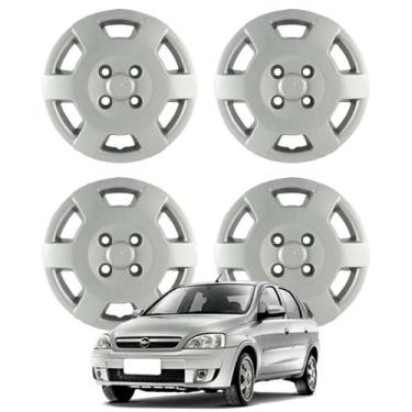 Imagem de Jogo Calota Aro 13 GM Corsa Classic 2002-2003 Cubo Baixo - Grid Calota