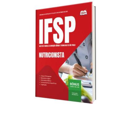 Imagem de Apostila IFSP - Nutricionista - Apostilas Opção