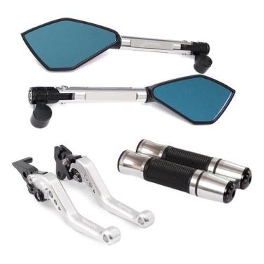 Imagem de Kit Manopla Retrovisor Manete Esportivo Mt03 Mt 03 Mt-03 - Stark Race,