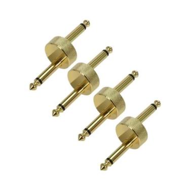 Imagem de Conectores De Pedal De Efeito Para Guitarra 6.35mm 1/4" Macho Para Mac