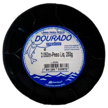 Imagem de Linha Nylon Pesca Dourado Premium 250gr 0,40mm 1.591 Metros - MAZZAFER