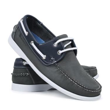 Imagem de Sapato Mocassim Dockside Masculino Estilo  606 - Schiareli, Grafite, A
