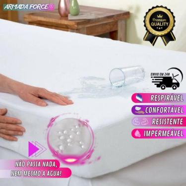 Imagem de Capa de Colchão Impermeável Casal Solteiro Queen Berço Protetor de Cam