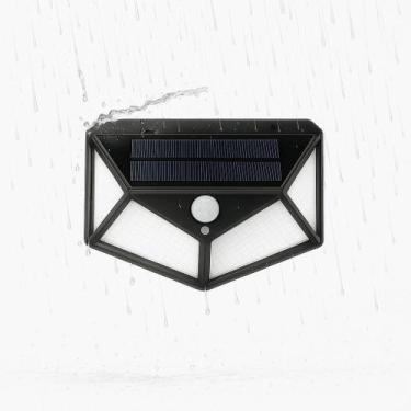 Imagem de Luminária Solar Externa de Parede 1000 Lúmens com Detecção de Moviment