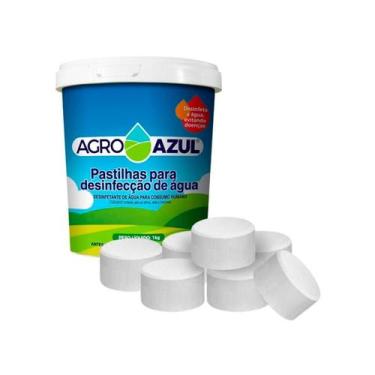 Imagem de Pastilha Agroazul P/ Água De Consumo 1 Kg Tricloro Hidroazul - Globalm
