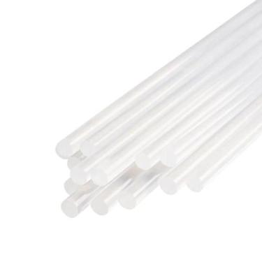 Imagem de Bastão Refil de Cola Quente Fino Transparente 7mm - 100 Unidades - Mak