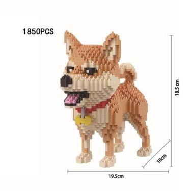 Imagem de Brinquedo Blocos De Montar Cachorro Raça Shiba Inu 1850 Peças - IMPT