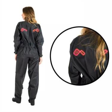 Imagem de Conjunto de Chuva Lider Feminino para Motoqueira/Motoboy  PVC Impermeá