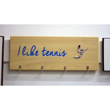 Imagem de Porta chaves mdf i like tennis - Reciclar