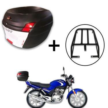 Imagem de Baú 34 litros Awa Proos com Bagageiro para YBR 125 2000-2008, Branco