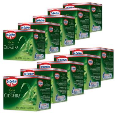 Imagem de Chá Capim Cidreira Dr.Oetker Kit 10 Caixas 10g100 Saquinhos