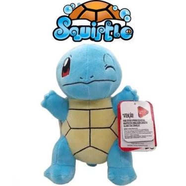 Imagem de Brinquedo Pokémon Bichinho de Pelúcia 20cm - Sunny, Azul, Squirtle