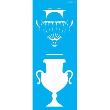 Imagem de Estencil 17x42 vaso anfora opa2579 - OPA Criando Arte
