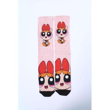 Imagem de Meia Sublimada Meninas Super Poderosas - Meia Lua Socks