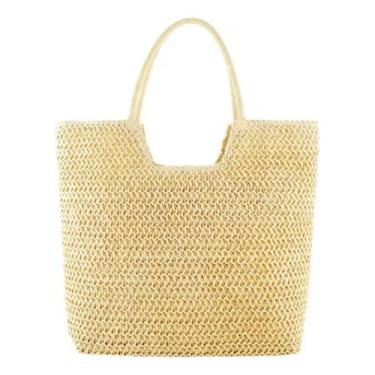 Imagem de Bolsa Palha Feminina Reforçada Moderna Passeio Viagem Férias - Alwy, B