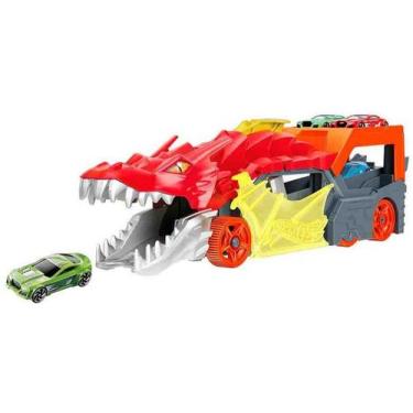 Imagem de Hot Wheels City Lançador Reboque Do Dragão - Mattel Gtk42, Colorido, R