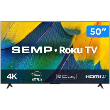 Imagem de Smart TV 50 4K UHD LED Semp RK8600 Wi-Fi - 3 HDMI 1 USB, 50"