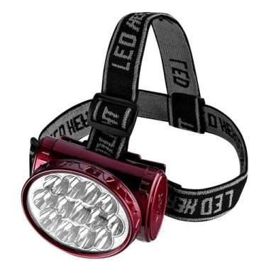 Imagem de Lanterna Farol LED para Cabeça Recarregável Altomex AL-B1898, Vermelho