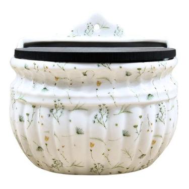 Imagem de Saleiro 1KG - Porcelana Decorada Arabescos - Antilope Decor Porcelanas