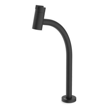 Imagem de Torneira para Lavatório de Mesa Bica Alta New Singles One Preto/Matte 