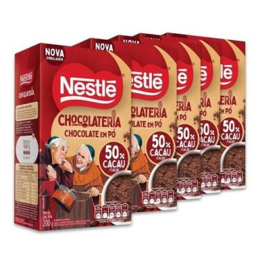 Imagem de Chocolate em Pó Nestlé Chocolateria 50% Cacau Kit 5x200g, Nestlé
