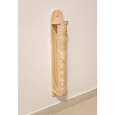 Imagem de Arranhador Para Gatos Poste de Parede Vertical Brinquedo Sisal Postinh