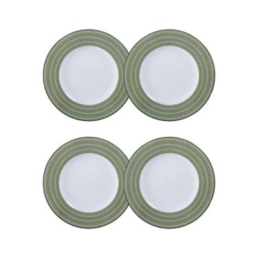 Imagem de Conjunto 4 Pratos Sobremesa Zenith Porcelana 21cm Tramontina