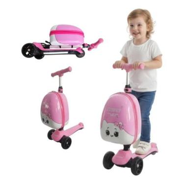 Imagem de Patinete elétrico infantil 80w com maleta completo bw450 cor:rosa - Im