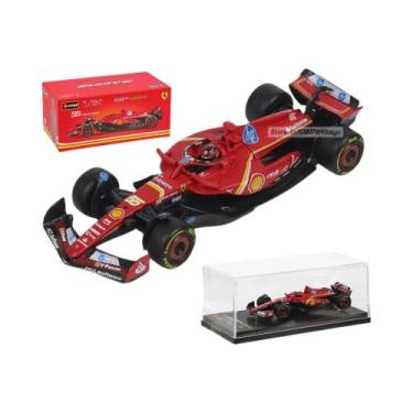 Imagem de 1:64 Bburago 2024 F1 Ferrari SF24 Charles Leclerc Carlos Sainz Carro M
