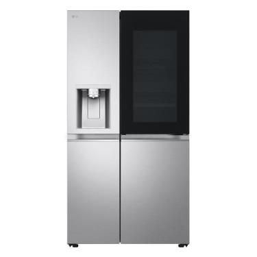 Imagem de Geladeira LG Side By Side Frost Free Inverter 628L com Instaview e Dispenser de Água e Gelo Inox GC-X267GL5P Bivolt