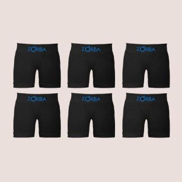 Imagem de Kit 6 Cueca Boxer Infantil Algodão Sem Costura Confortável - Zorba, Pr