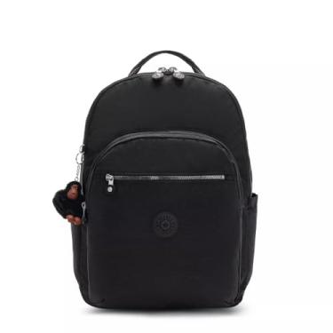 Imagem de Kipling Mochila para laptop Seoul extragrande de 17 polegadas, Preto verdadeiro 2, Large, Mochila Seoul extragrande para laptop de 43.2 cm, durável, espaçosa com alças acolchoadas