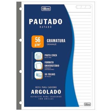 Imagem de Refil Caderno Argolado Universitário 80 Fls Tiliflex Tilibra - Pautado