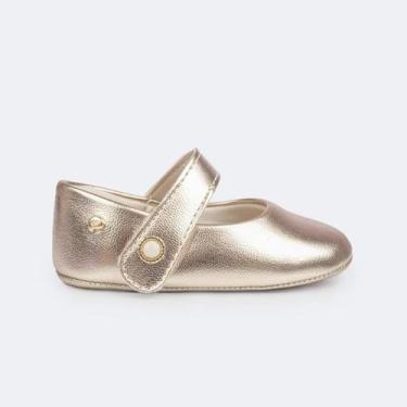 Imagem de Sapato de Bebê Menina Pampili Nina Perola Dourado, 13