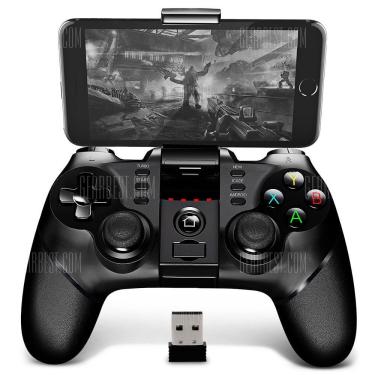 Imagem de Controle Gamepad Ipega PG 9076 com Conexão Bluetooth e 2.4GHz para Android PC PS3 Preto 380MAH