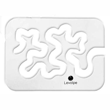 Imagem de Régua Gabarito Quilt Livre Labirinto Caminho De Bebado 25cm - Transparente