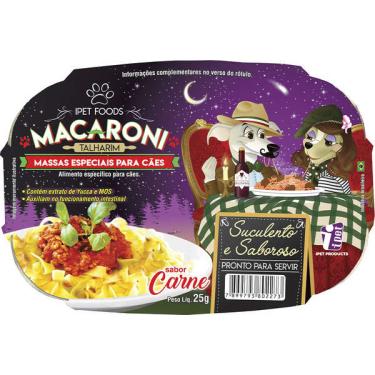 Imagem de Massas Ipet para Cães Adultos Sabor Carne Macaroni Talharim - 25g