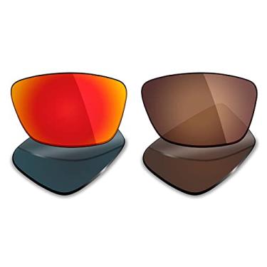 Imagem de 2 pares de lentes polarizadas de substituição da Mryok para óculos de sol Oakley Conductor 8 – Opções