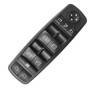 Imagem de Interruptor mestre de janela elétrico, adequado para Benz ML350 W251 X164 GL450 R300 R320 R350 R500 R550 A2518300390 2518300390 (preto)